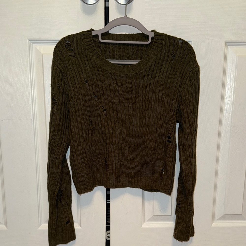 Olive Green Women's Sweater
